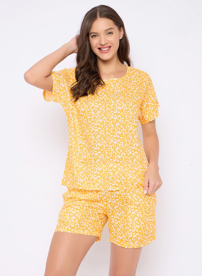 Clovia Animal Print Top and Shorts Set - Image 2